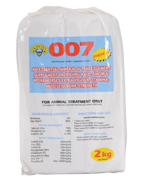 007 Olsson Horse Brick 2kg - Salt Licks and Blocks