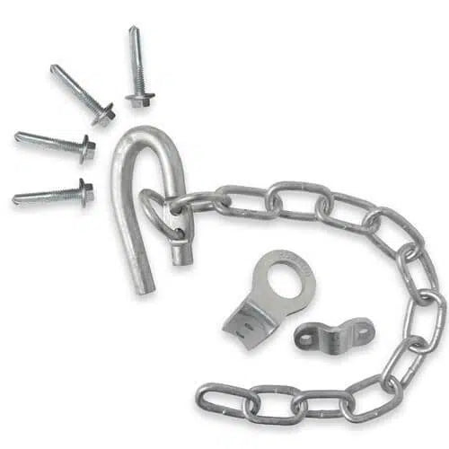 Weld-On Hook Latch Kit with Spring Hook 500mm Chain