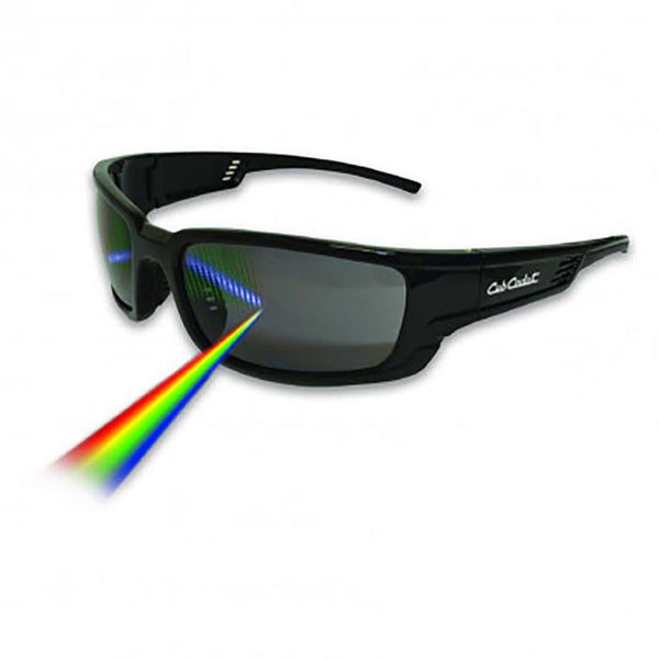 Pro PSP Polarised Smoke Safety Glasses Black Frame