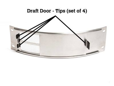Draft Door - Tips (set of 4) Small, MX - Big Green Egg - 115171